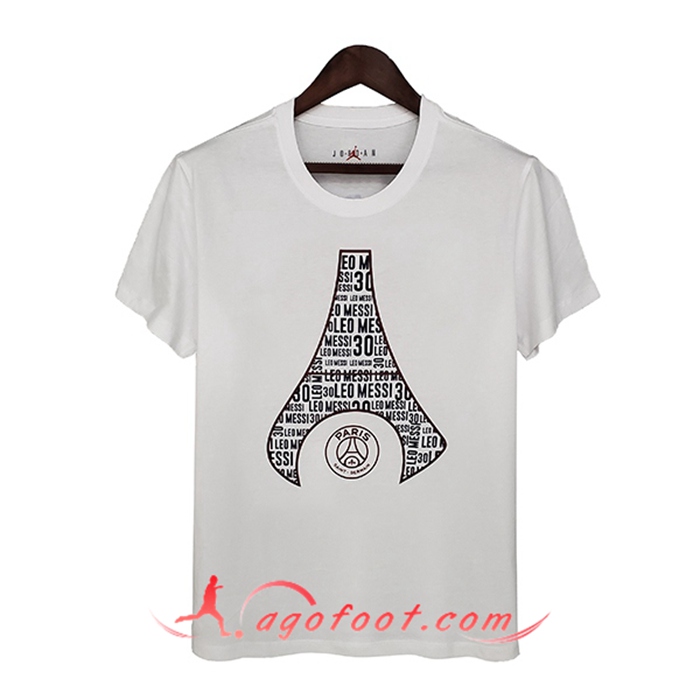 Training T-Shirts Jordan PSG Blanc/Noir 2021/2022