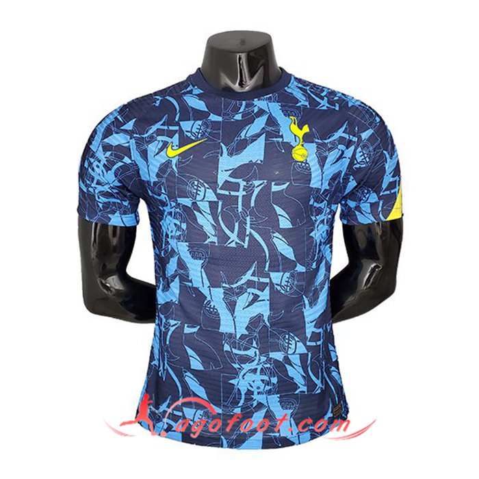 Training T-Shirts Tottenham Hotspur Player Version Noir/Bleu 2021/2022
