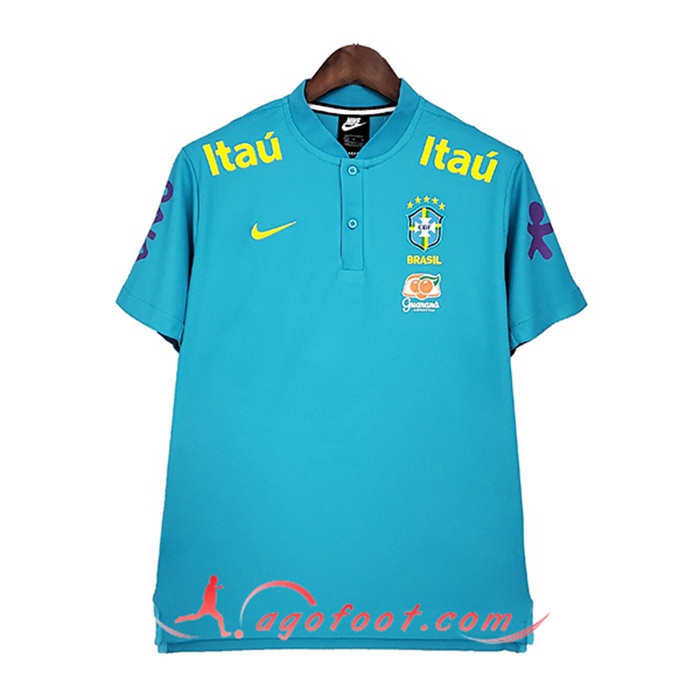 Training T-Shirts Bresil Noir/Bleu 2021/2022