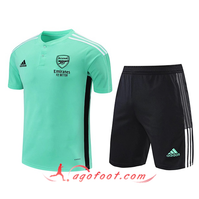 Ensemble Training T-Shirts FC Arsenal + Short Vert 2021/2022