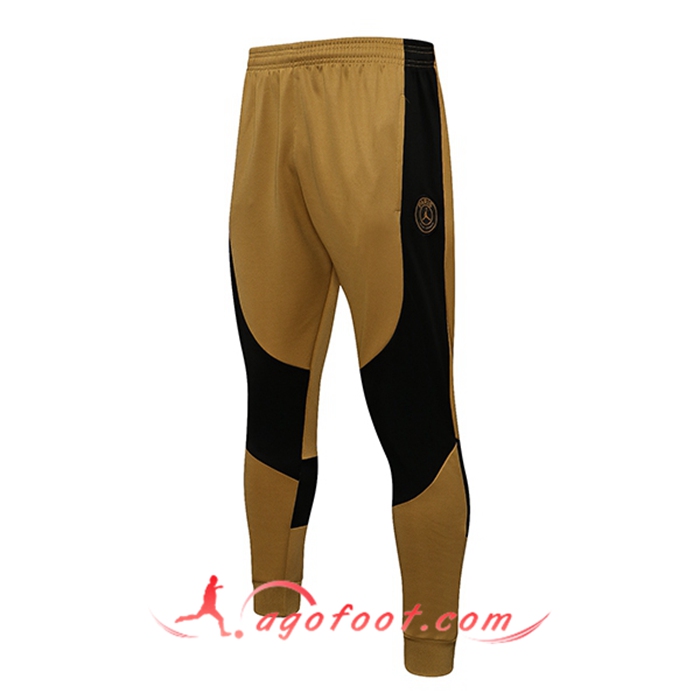 Training Pantalon Foot Jordan PSG Jaune/Noir 2021/2022