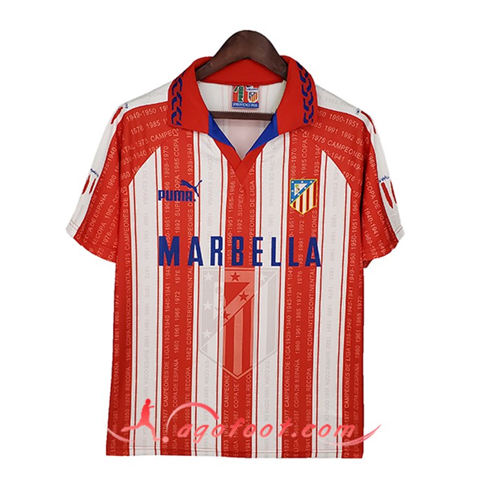 Maillot de Foot Atletico Madrid Retro Domicile 1995/1996