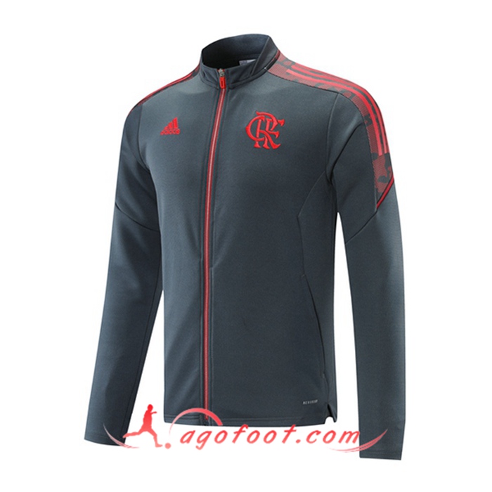 Nouveaux Veste Foot Flamengo Gris 2021/2022