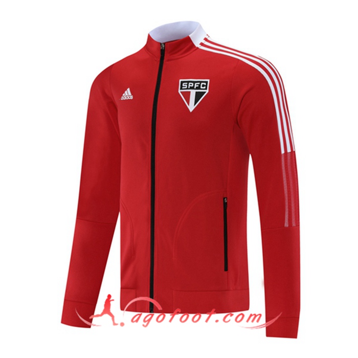 Nouveaux Veste Foot Sao Paulo FC Rouge 2021/2022
