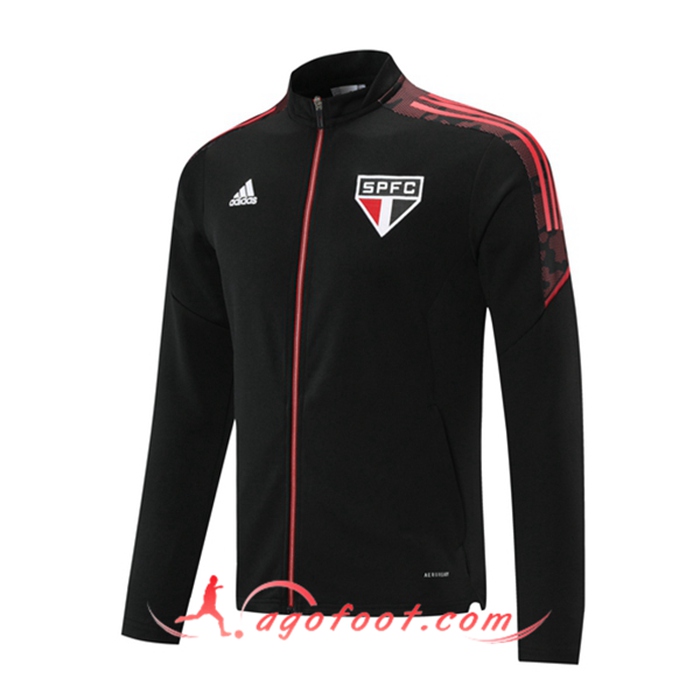 Nouveaux Veste Foot Sao Paulo FC Rouge/Noir 2021/2022