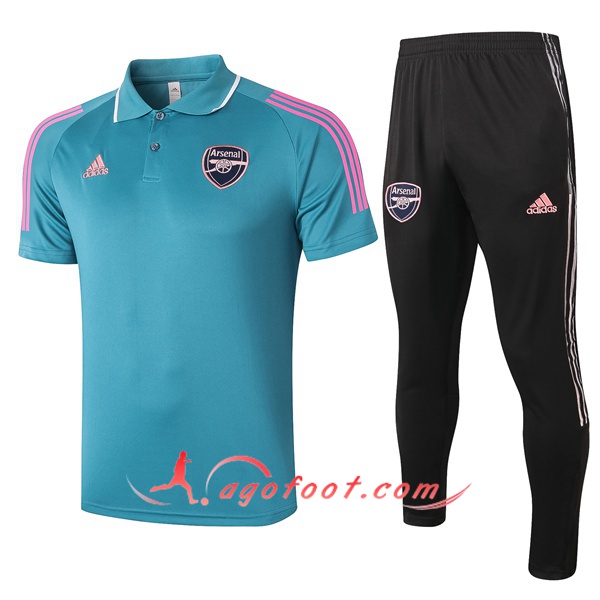 Ensemble Polo Arsenal + Pantalon Verde 20/21