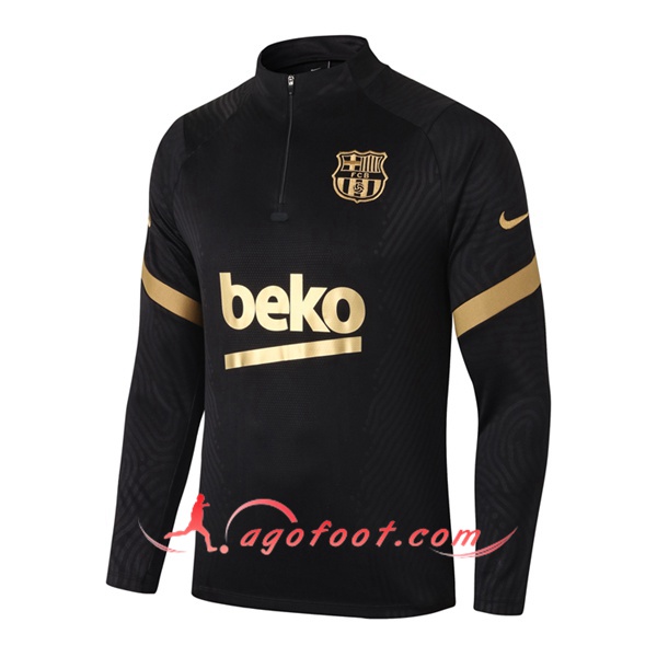 Nouveau Training Sweatshirt FC Barcelone Noir/Jaune 20/21