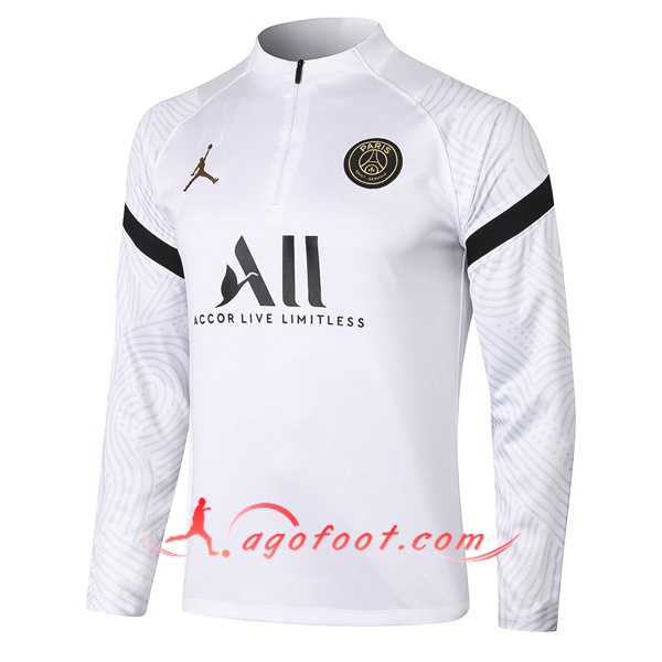 Nouveau Training Sweatshirt Jordan PSG Blanc 20/21