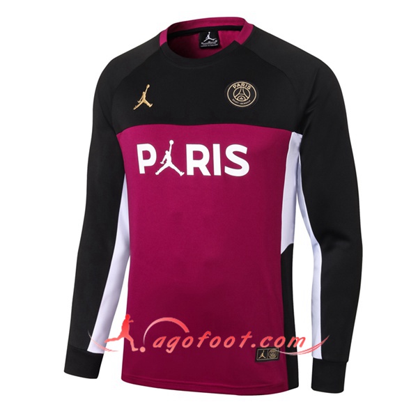 Nouveau Training Sweatshirt Jordan PSG Noir/Rouge 20/21