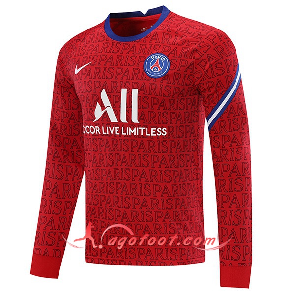 Nouveau Training Sweatshirt PSG Rouge 20/21