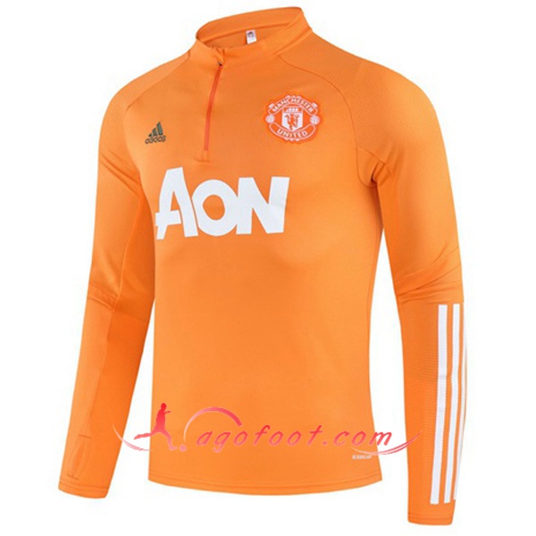 Nouveau Training Sweatshirt Manchester United Orange 20/21