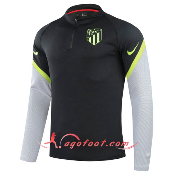 Nouveau Training Sweatshirt Atletico Madrid Noir/Gris 20/21