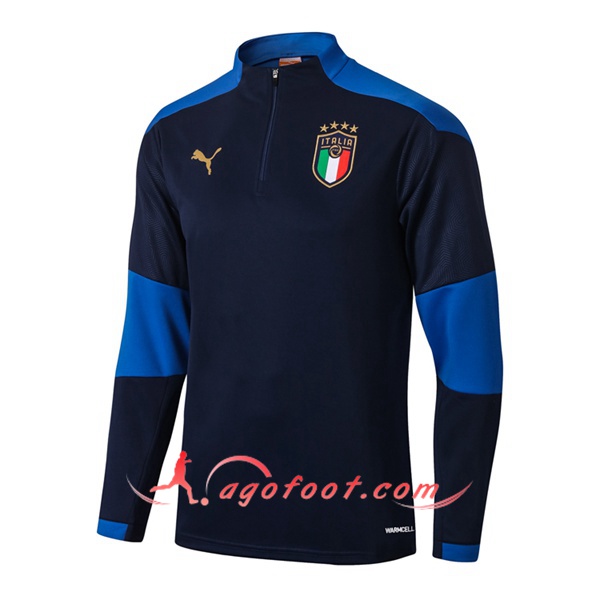 Nouveau Training Sweatshirt Italie Bleu Marin 20/21