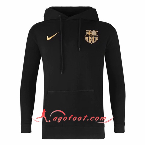 Nouveau Training Sweatshirt Capuche FC Barcelone Noir 20/21
