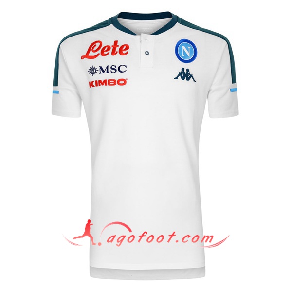 Polo Foot SSC Naples Blanc 20/21