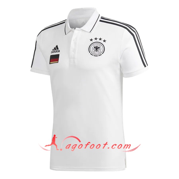 Polo Foot Allemagne Blanc 20/21