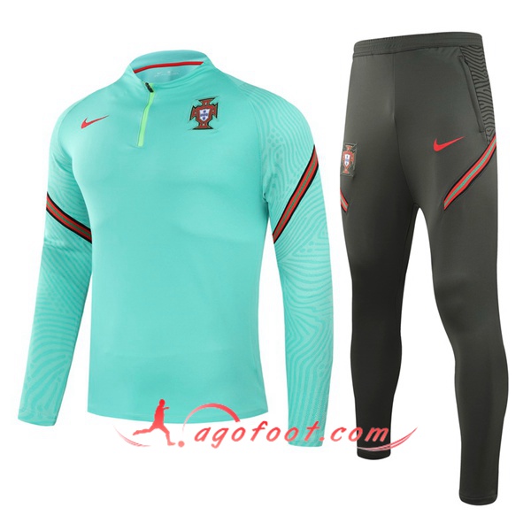 Nouveau Survetement de Foot Portugal Enfant Vert 20/21