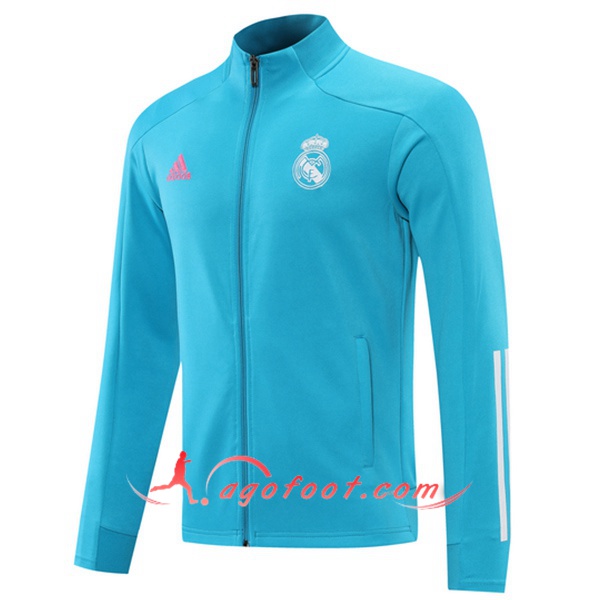 Nouveau Veste Foot Real Madrid Bleu 20/21