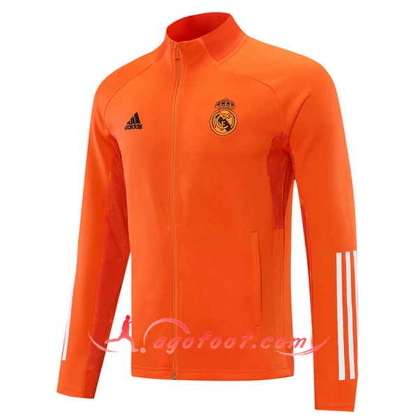 Nouveau Veste Foot Real Madrid Orange 20/21