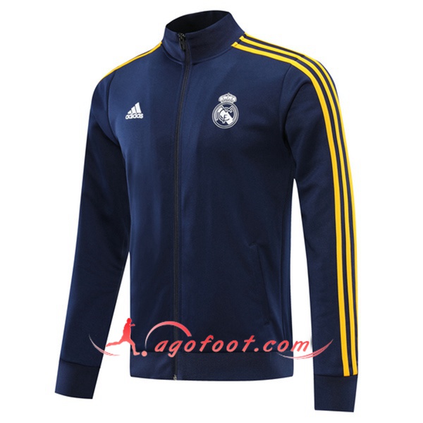 Nouveau Veste Foot Real Madrid Bleu Marin 20/21