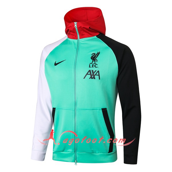 Veste A Capuche FC Liverpool Vert/Noir 20/21
