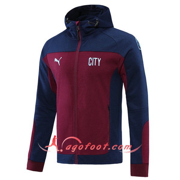Veste A Capuche Manchester City Violet 20/21