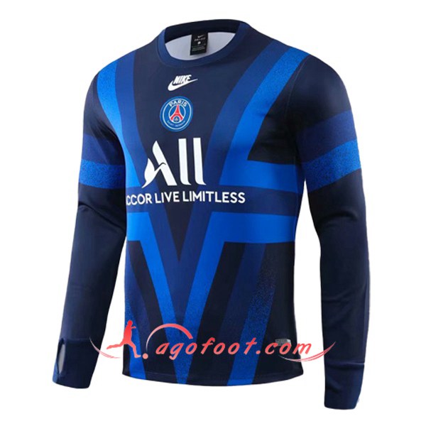 Nouveau Training Sweatshirt Paris PSG ALL Bleu 19/20