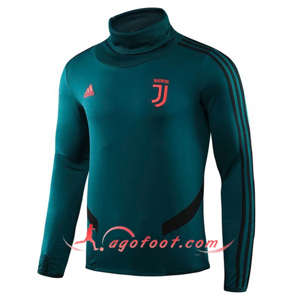 Nouveau Training Sweatshirt Juventus Vert Col Haut 19/20
