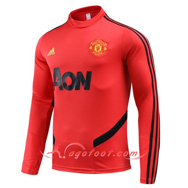 Nouveau Training Sweatshirt Manchester United Rouge 19/20
