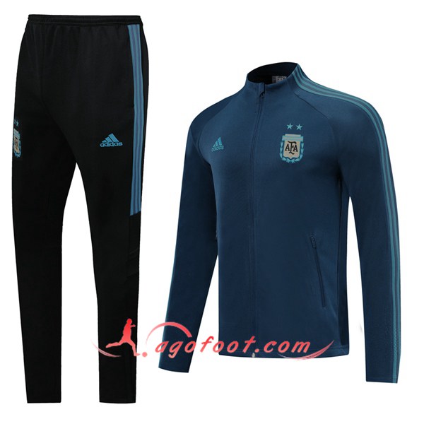 Ensemble Survetement Foot - Veste Equipe de Argentine Bleu Royal 20/21