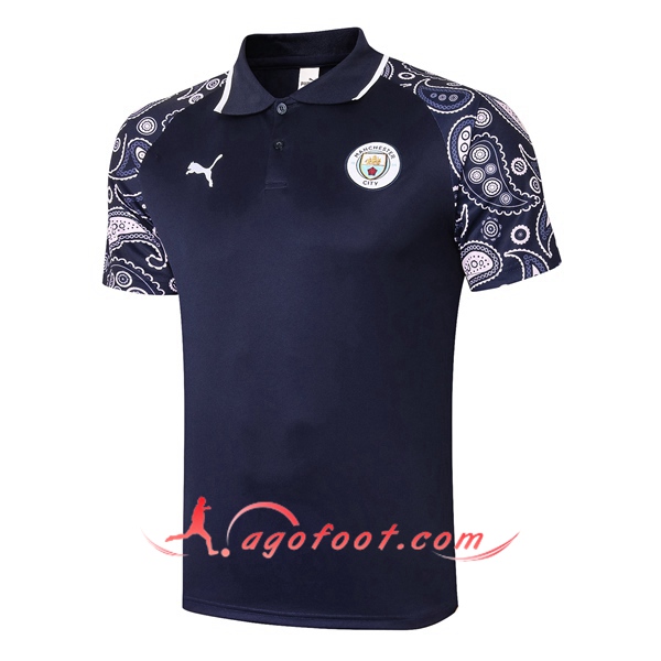Polo Foot Manchester City Bleu Royal 20/21