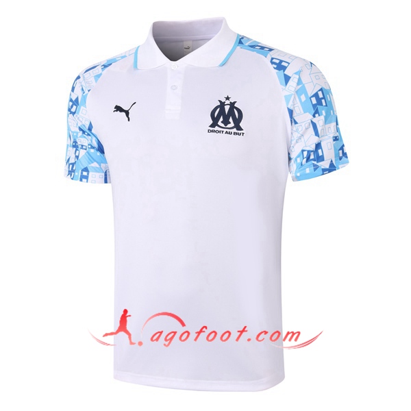 Polo Foot Marseille OM Blanc 20/21
