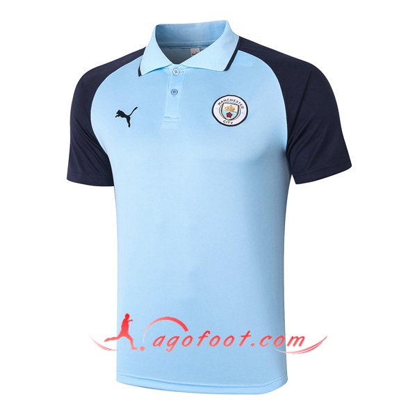 Polo Foot Manchester City Bleu 20/21