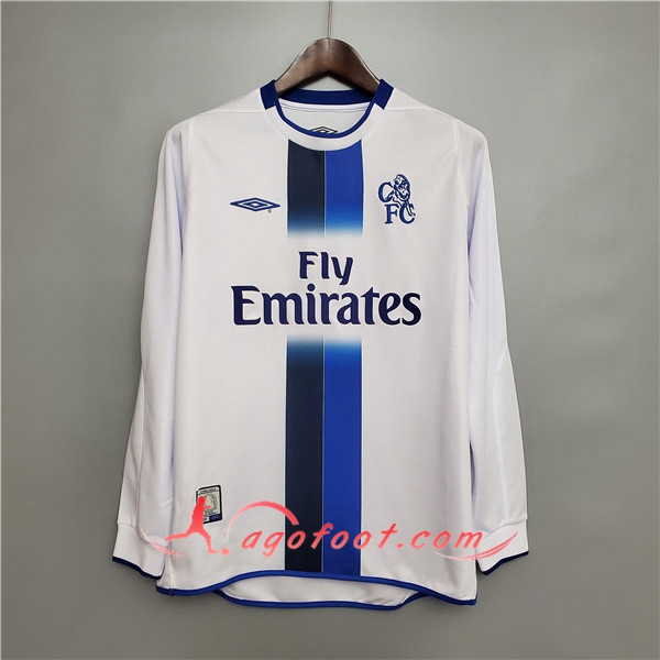 Maillot de Foot FC Chelsea Retro Exterieur Manche Longue 2003/2005