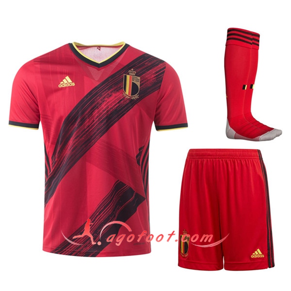 Ensemble Maillot Foot Belgique Domicile (Short+Chaussettes) 20/21