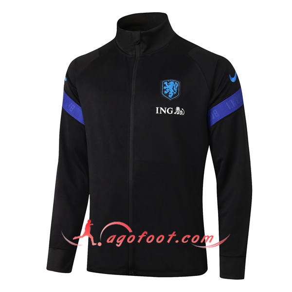 Nouveau Veste Foot Pays-Bas Noir 20/21