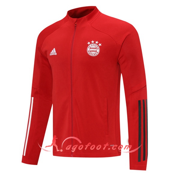 Nouveau Veste Foot Bayern Munich Rouge 20/21