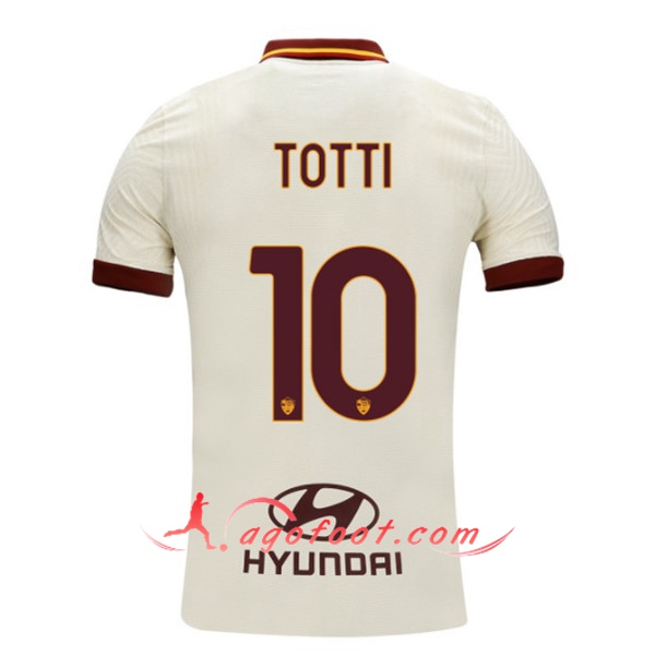 Maillot de Foot AS Roma (TOTTI 10) Exterieur 20/21