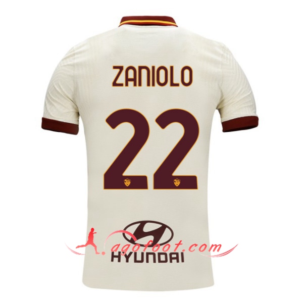 Maillot de Foot AS Roma (ZANIOLO 22) Exterieur 20/21