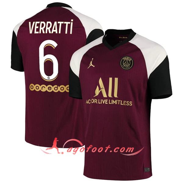Maillot de Foot PSG (Verratti 6) Third 20/21