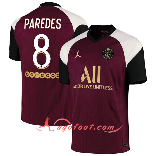 Maillot de Foot PSG (Paredes 8) Third 20/21