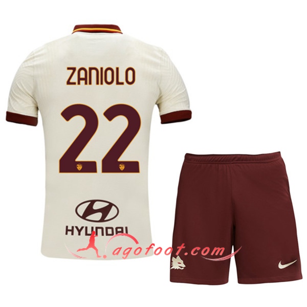 Maillot de Foot AS Roma (ZANIOLO 22) Enfants Exterieur 20/21