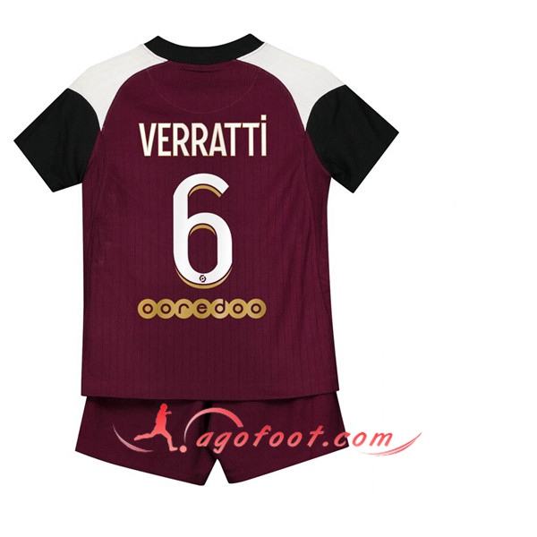 Maillot de Foot PSG (Verratti 6) Enfants Third 20/21
