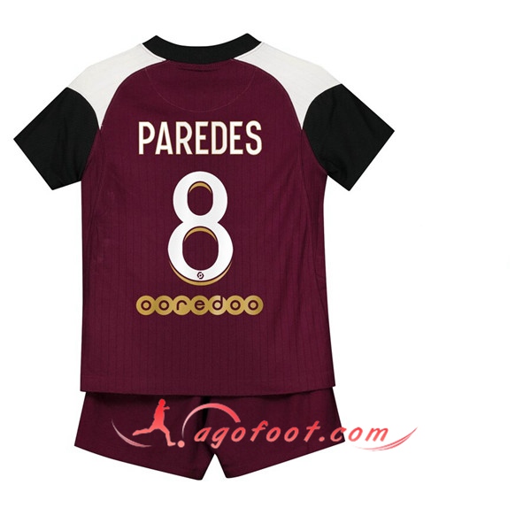 Maillot de Foot PSG (Paredes 8) Enfants Third 20/21