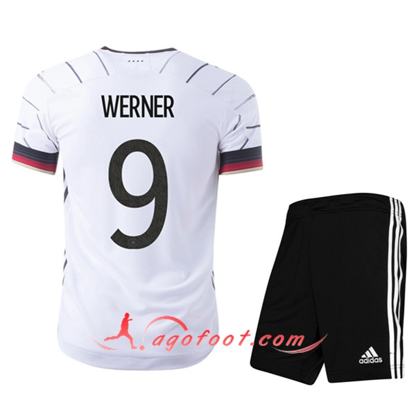 Maillot UEFA Euro 2020 Allemagne (Werner 9) Enfant Domicile