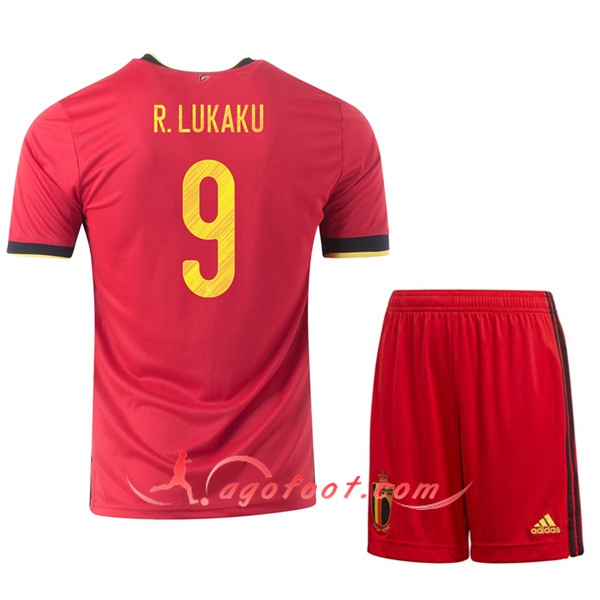 Maillot UEFA Euro 2020 Belgique (R.Lukaku 9) Enfant Domicile