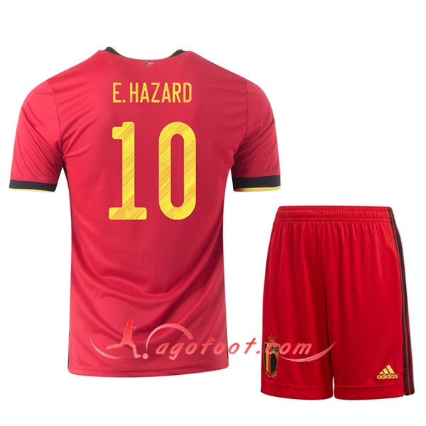 Maillot UEFA Euro 2020 Belgique (E.Hazaro 10) Enfant Domicile
