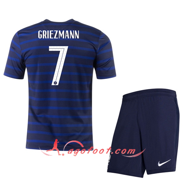 Maillot UEFA Euro 2020 France (Griezmann 7) Enfant Domicile