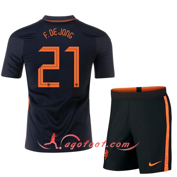 Maillot UEFA Euro 2020 Pays-Bas (F.DE JONG 21) Enfant Exterieur
