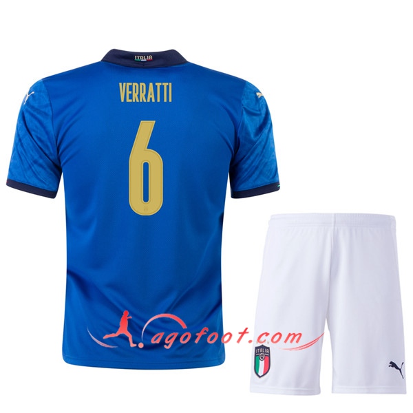 Maillot UEFA Euro 2020 Italie (VERRATTI 6) Enfant Domicile